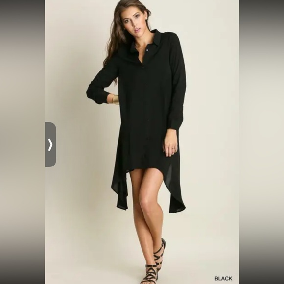 Umgee Button-up Shirt Dress / Tunic - Picture 9 of 10